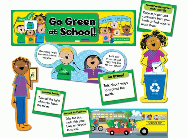 Go Green At School Display Set go-green-at-school-display-set