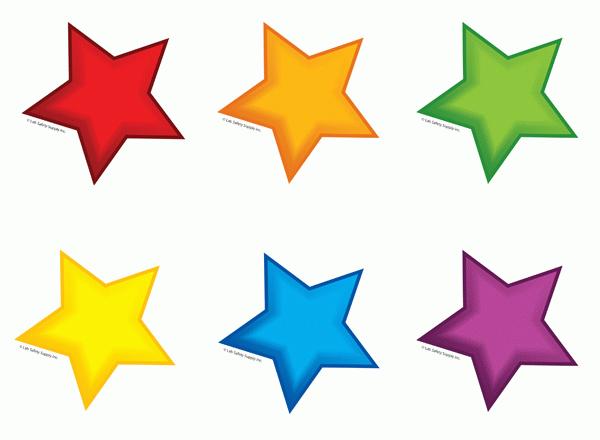 Colourful Stars Cutouts