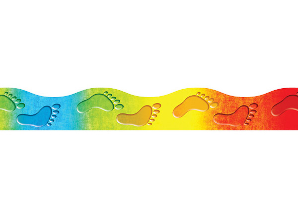 Colourblend Footprints Border